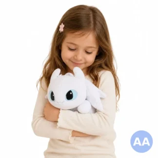 Miękki pluszak smok biała furia 35 cm przytulanka — zdjęcie 1