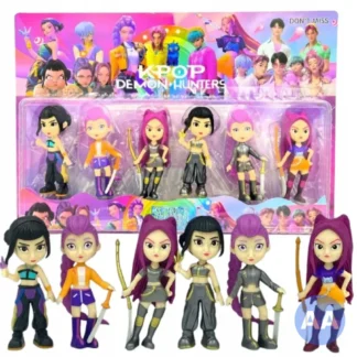 Zestaw 6 figurek kolekcjonerskich łowczyń demonów 11 cm — zdjęcie 1
